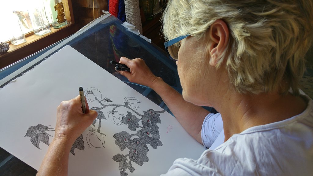 Rafferty in her Spring Creek studio, Narrabri